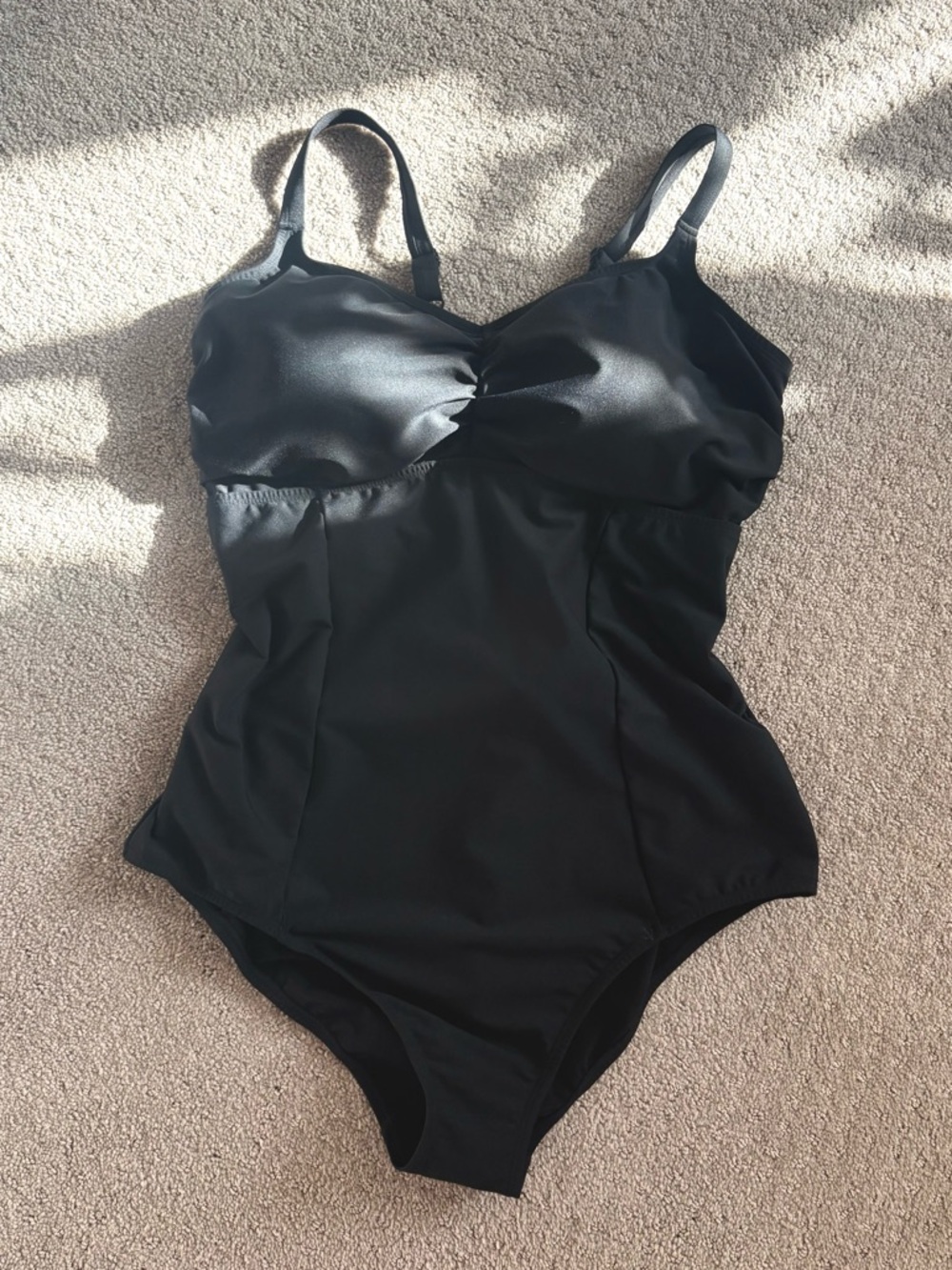 Torrid Black Classic Plus Size One-Piece Slimming Swimsuit With Straps, Beach